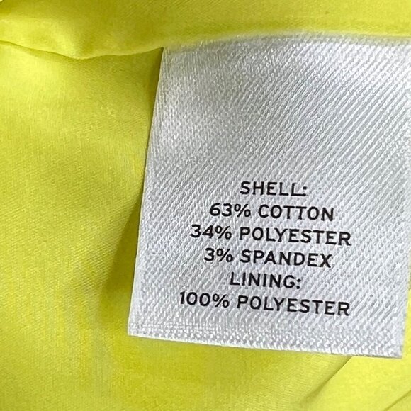 HALOGEN 0 Bright Yellow‎ Pencil Skirt Summer Office Wear Neon Yellow - Picture 6 of 7